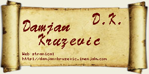 Damjan Kružević vizit kartica